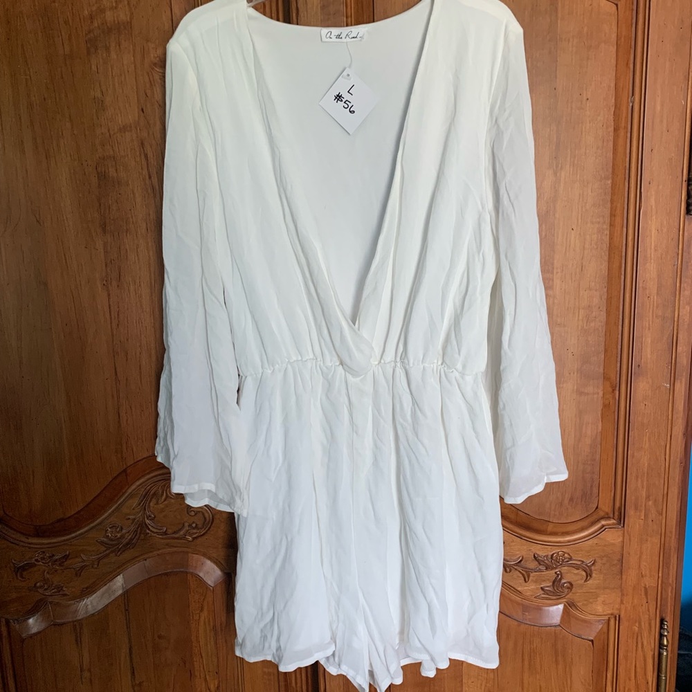 White Romper NWT
